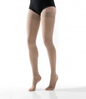 Flebysan Safe Tev calze autoreggenti unisex punta aperta corto 28 mmHg
